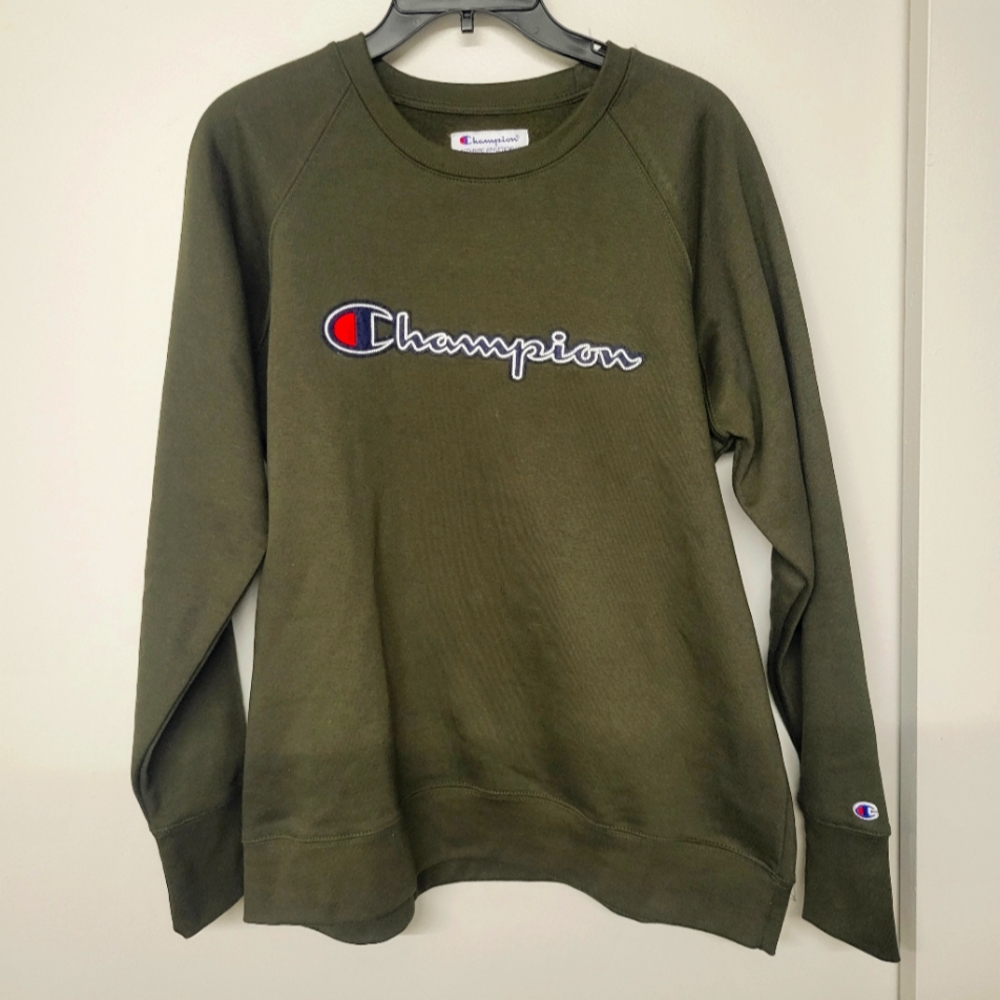 Champion olive green sweater